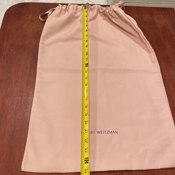 Stuart Weitzman drawstring boots dust bag soft peach color extra large for boots - Picture 6 of 8